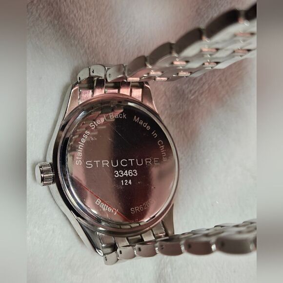 Men's Structure Analog Quartz Stainless Steel Black Watch IN BOX - Picture 6 of 8